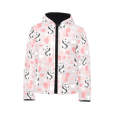 Cute panda ballon heart pattern Kids' Boys' Girls' Padded Hooded Jacket