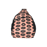 Lips Pattern Print Design 02 All Over Print Chest Bag