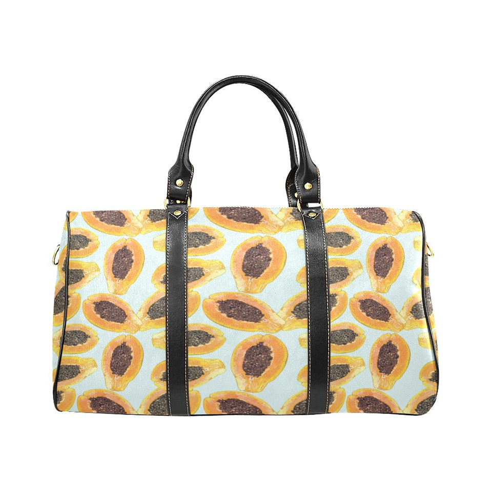 Watercolor papaya pattern Travel Bag