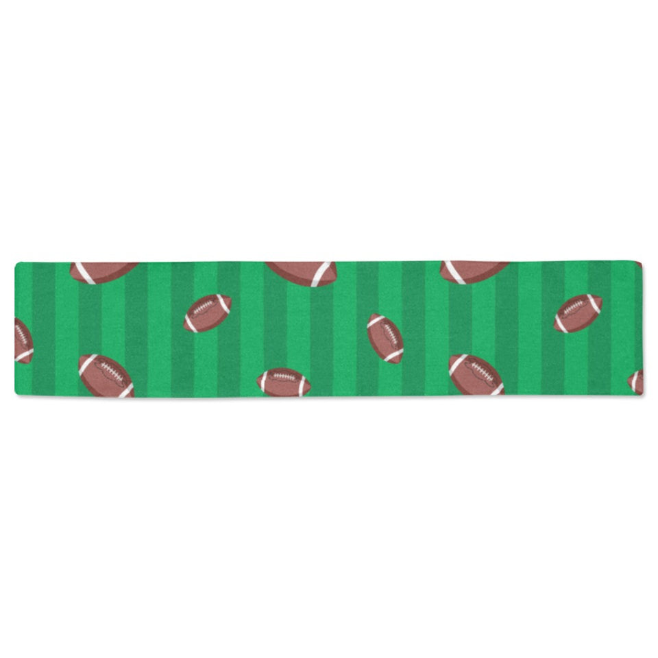 American football ball field background Table Runner