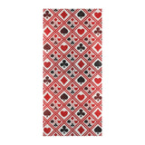 Casino Cards Suits Pattern Print Design 03 Beach Towel
