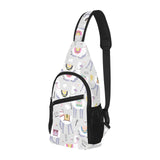 Cute Llama Alpaca pattern All Over Print Chest Bag