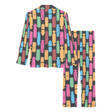 Skate Board Pattern Print Design 02 Women's Long Pajama Set