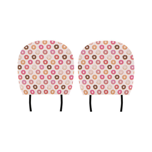 Colorful donut pattern Car Headrest Cover