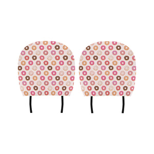 Colorful donut pattern Car Headrest Cover