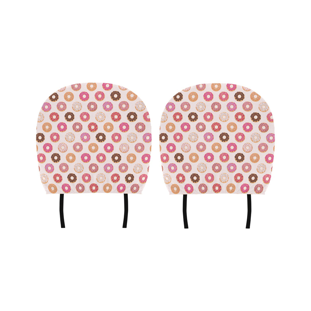 Colorful donut pattern Car Headrest Cover