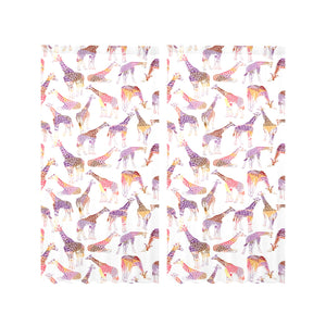 Giraffe Pattern Print Design 02 Gauze Curtain