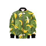 Banana Palm Leaves pattern Kids' Boys' Girls' Bomber Jacket