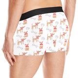 Chihuahua bone paw pattern Men's All Over Print Boxer Briefs Men's Underwear