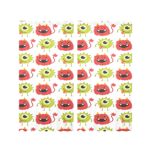 Alien Pattern Print Design 05 Gauze Curtain