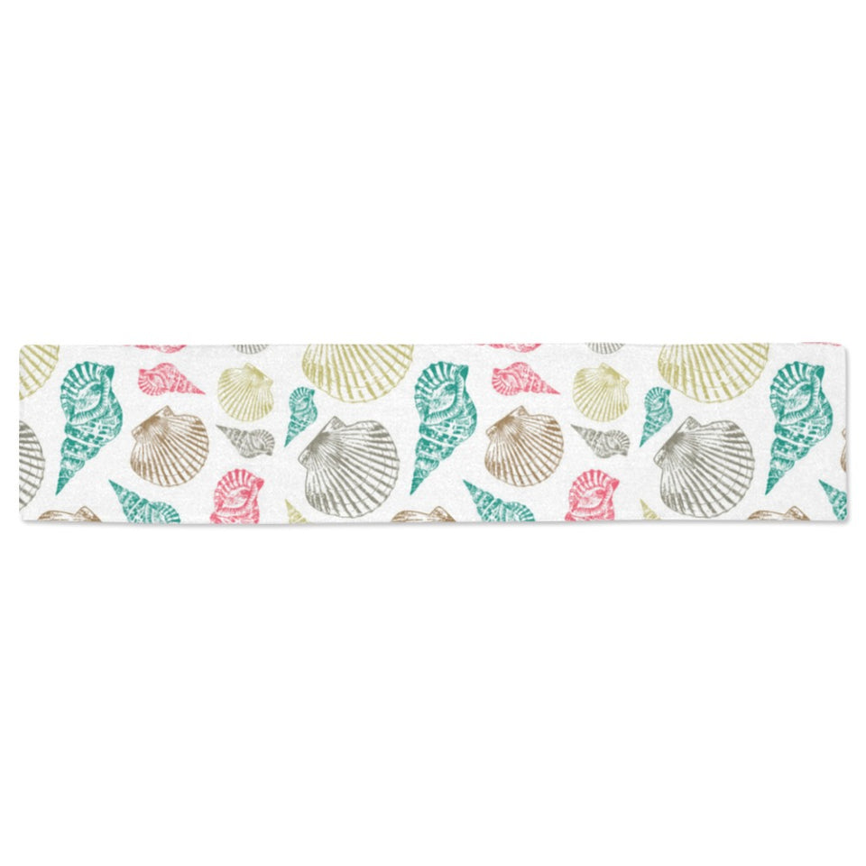 Colorful shell pattern Table Runner