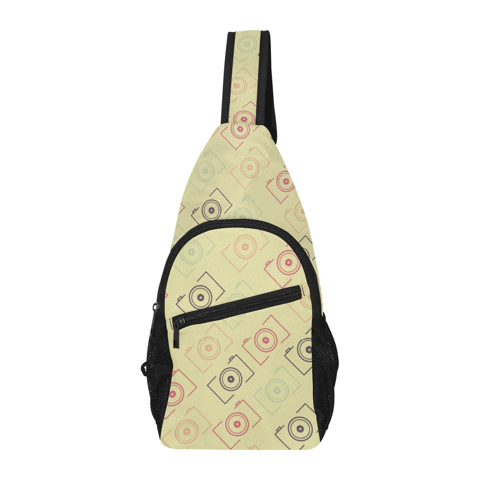Camera Pattern Print Design 01 All Over Print Chest Bag