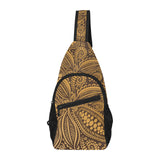 cacao beans tribal polynesian pattern background All Over Print Chest Bag
