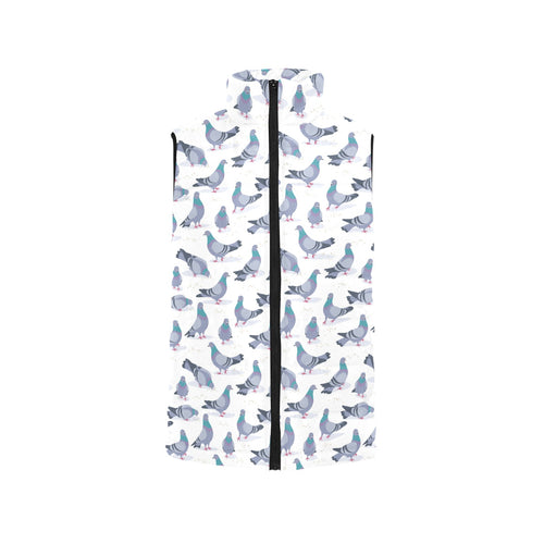 Pigeon Pattern Print Design 03 Men's Padded Vest