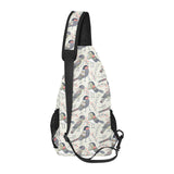 Pigeon Pattern Print Design 04 All Over Print Chest Bag