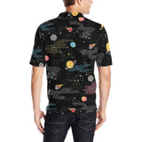 space pattern Men's All Over Print Polo Shirt