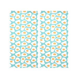 Fried Eggs Pattern Print Design 04 Gauze Curtain