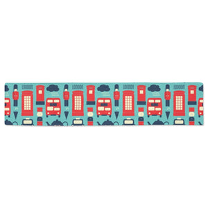 British Pattern Print Design 04 Table Runner
