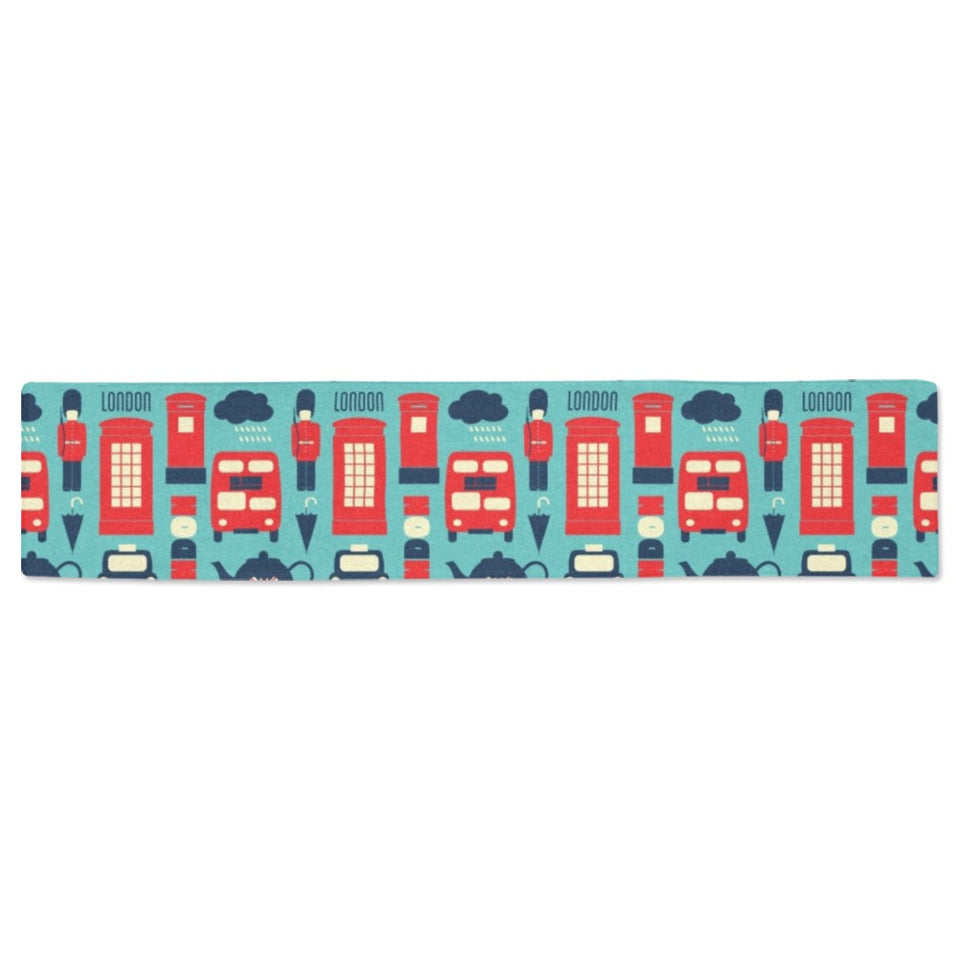 British Pattern Print Design 04 Table Runner