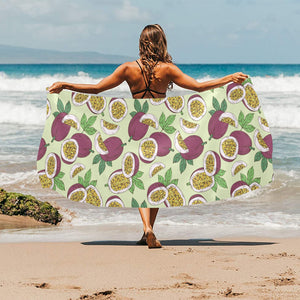 Paassion fruit pattern Beach Towel