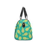 Pineapples pattern green background Travel Bag