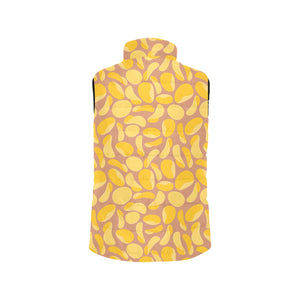 Potato Chips Pattern Print Design 01 Men's Padded Vest