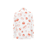 Sushi pattern Women's Long Sleeve Polo Shirt
