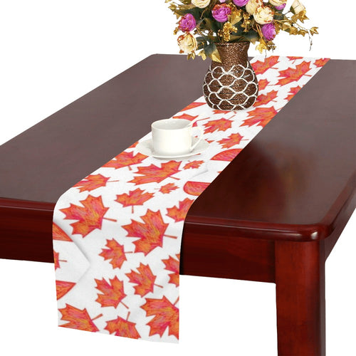 Canada Pattern Print Design 02 Table Runner