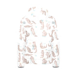 Cute sea otters pattern Kids' Boys' Girls' Padded Hooded Jacket