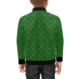Casino Cards Suits Pattern Print Design 04 Kids' Boys' Girls' Bomber Jacket