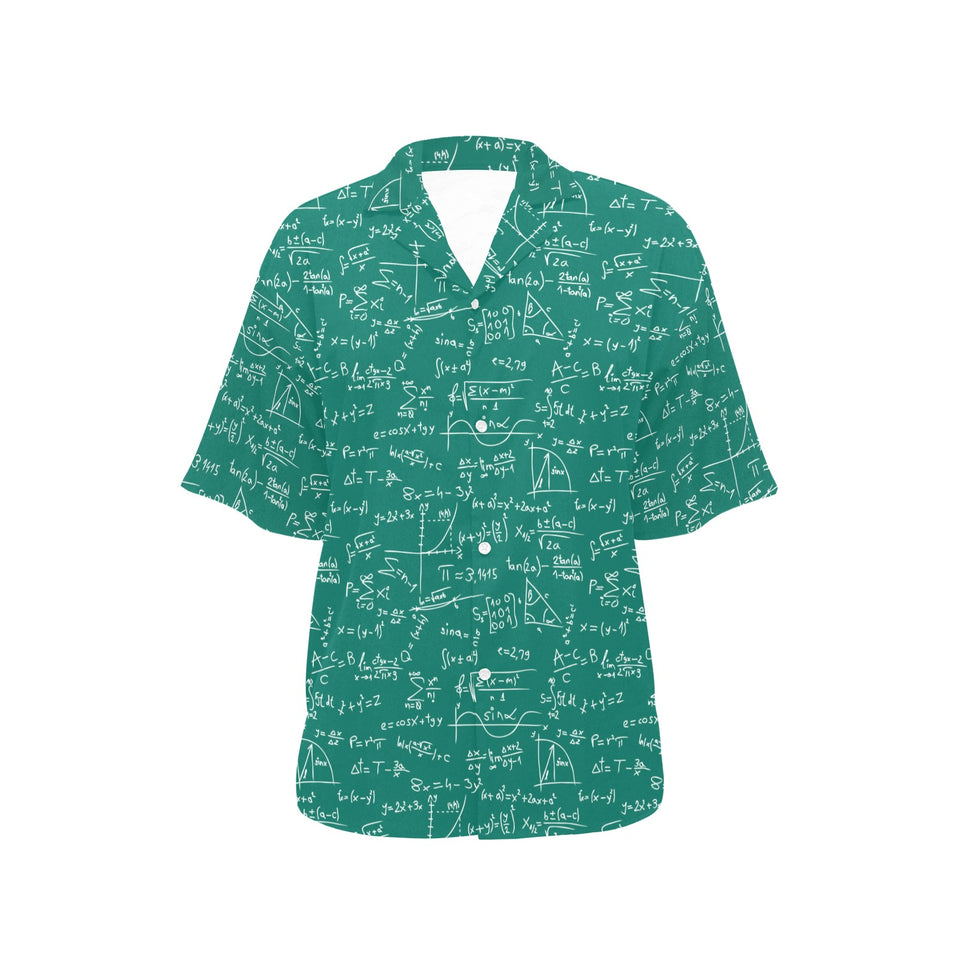 Math Pattern Print Design 01 Women's All Over Print Hawaiian Shirt