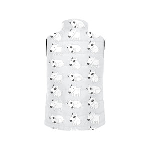 Bull Terrier Pattern Print Design 01 Men's Padded Vest