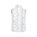 Bull Terrier Pattern Print Design 01 Men's Padded Vest