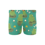 Cute frog dragonfly design pattern Men's Swimming Trunks