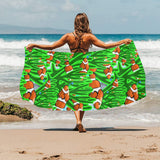 Clown Fish Pattern Print Design 01 Beach Towel