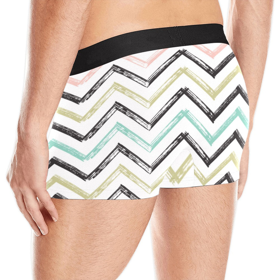 zigzag  chevron paint pattern Men's All Over Print Boxer Briefs Men's Underwear