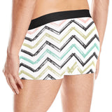 zigzag  chevron paint pattern Men's All Over Print Boxer Briefs Men's Underwear