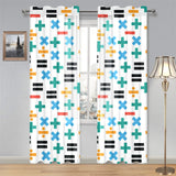Math Pattern Print Design 05 Gauze Curtain