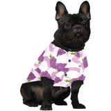 Cute Grape pattern All Over Print Pet Dog Round Neck Fuzzy Shirt