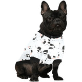 Cute cows pattern All Over Print Pet Dog Round Neck Fuzzy Shirt