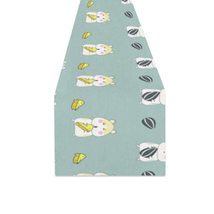 Cute hamster cheese pattern Table Runner