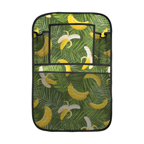Banana Palm Leaves pattern Car Seat Back Organizer