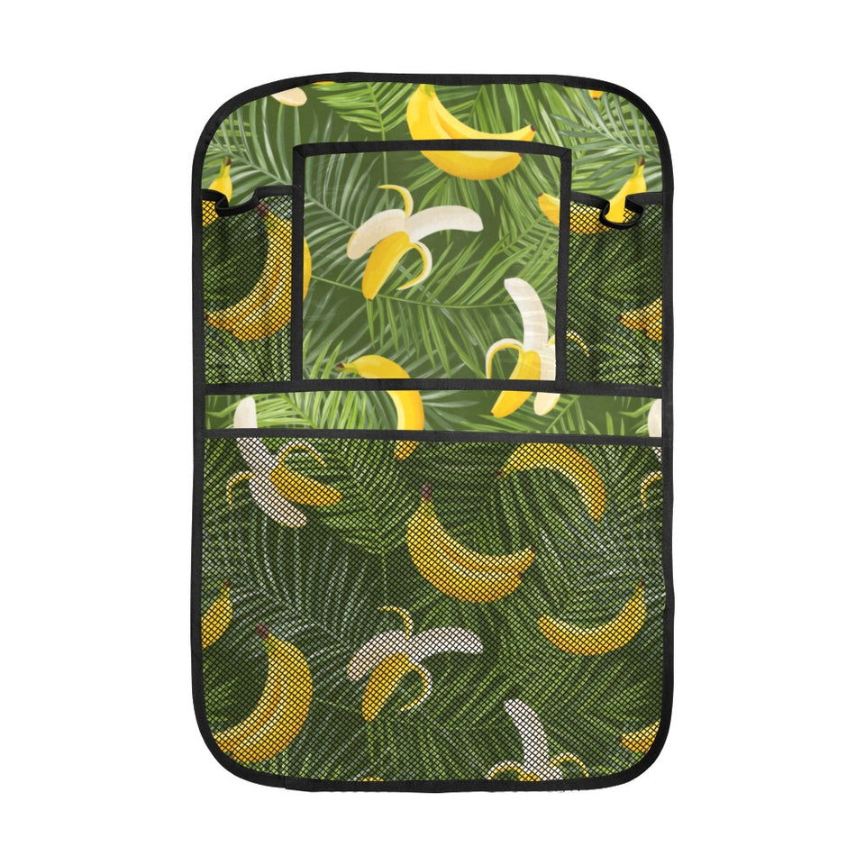 Banana Palm Leaves pattern Car Seat Back Organizer