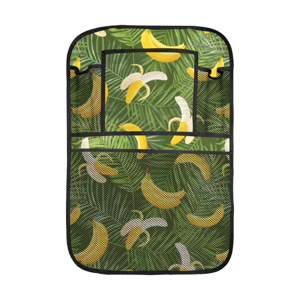Banana Palm Leaves pattern Car Seat Back Organizer