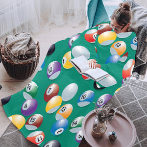 Billiard Ball Pattern Print Design 01 Blanket Robe with Sleeves