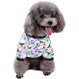 Stingray Pattern Print Design 01 All Over Print Pet Dog Round Neck Fuzzy Shirt