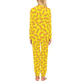 Sausage Pattern Print Design 01 Women's All Over Print Pajama Set