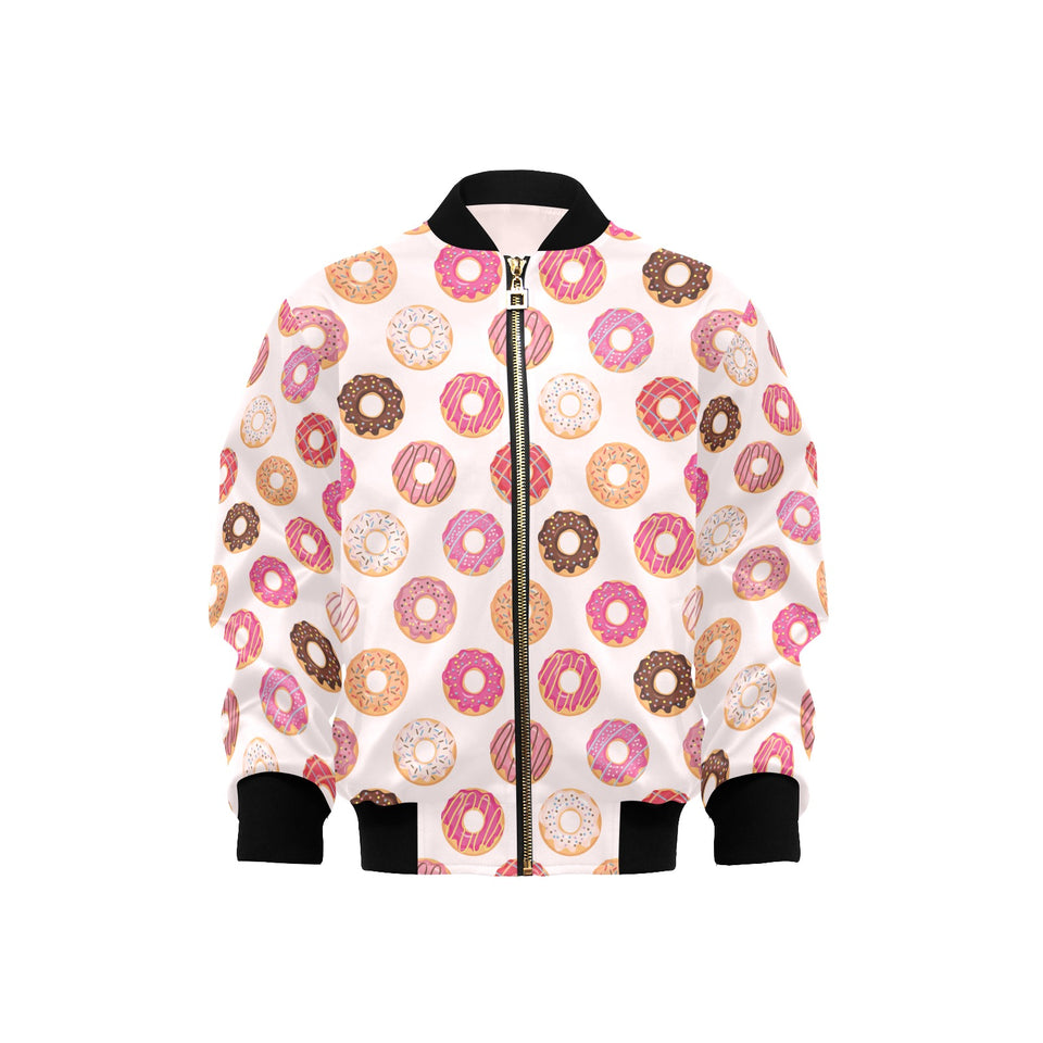 Colorful donut pattern Kids' Boys' Girls' Bomber Jacket