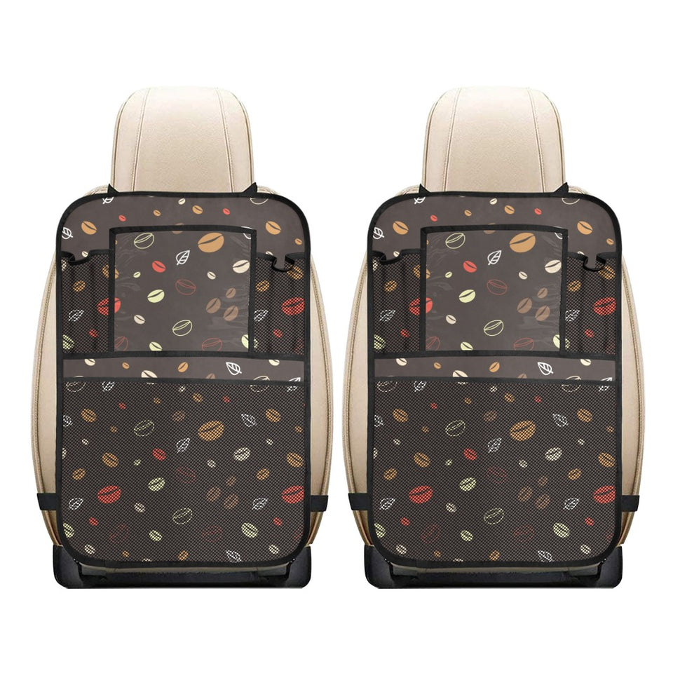 Coffee bean leave pattern Car Seat Back Organizer