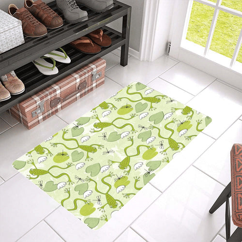Cute frog dragonfly pattern Doormat